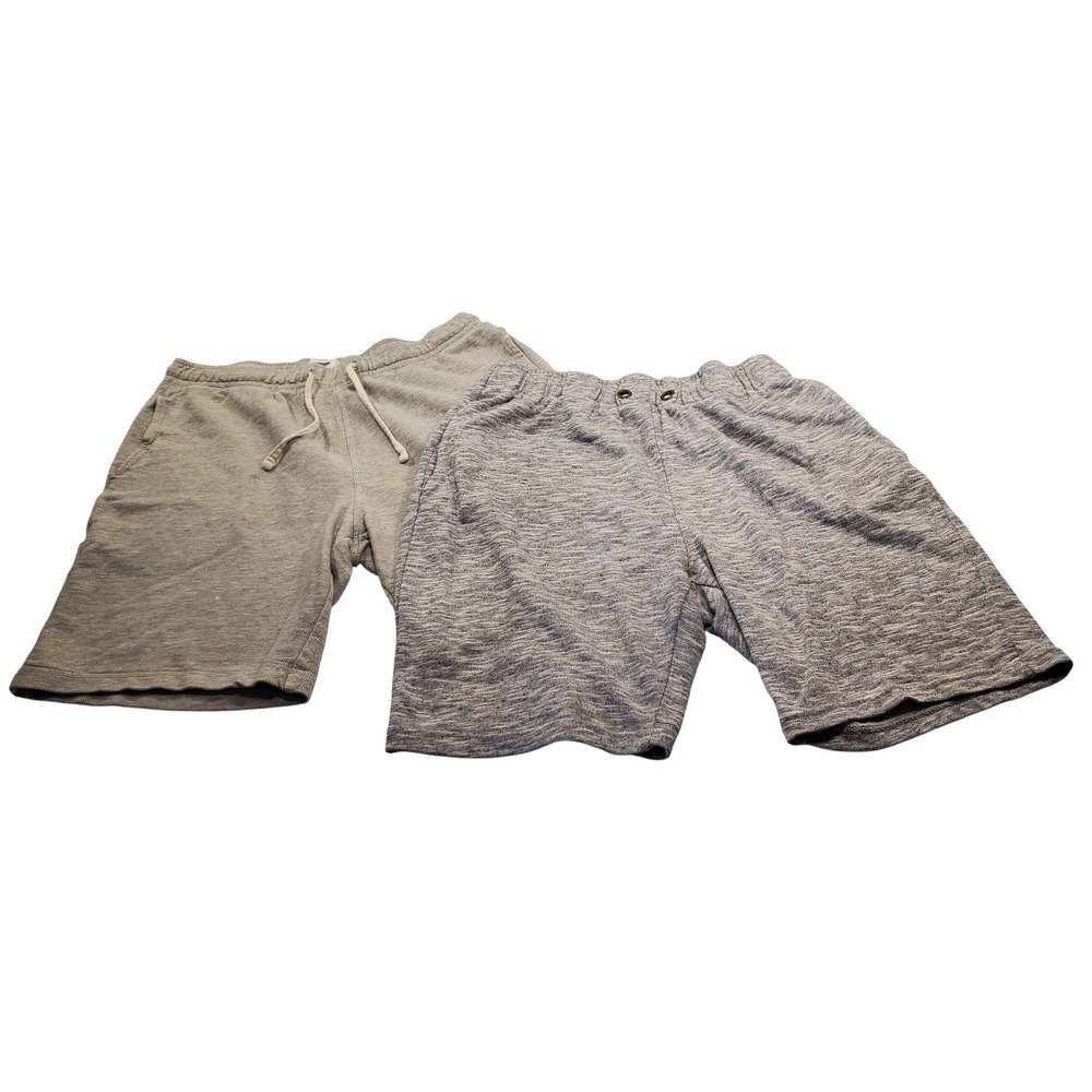 Mens Large Gray Sweat Shorts Jogger Drawstring pair of old navy & jeans Pasquale